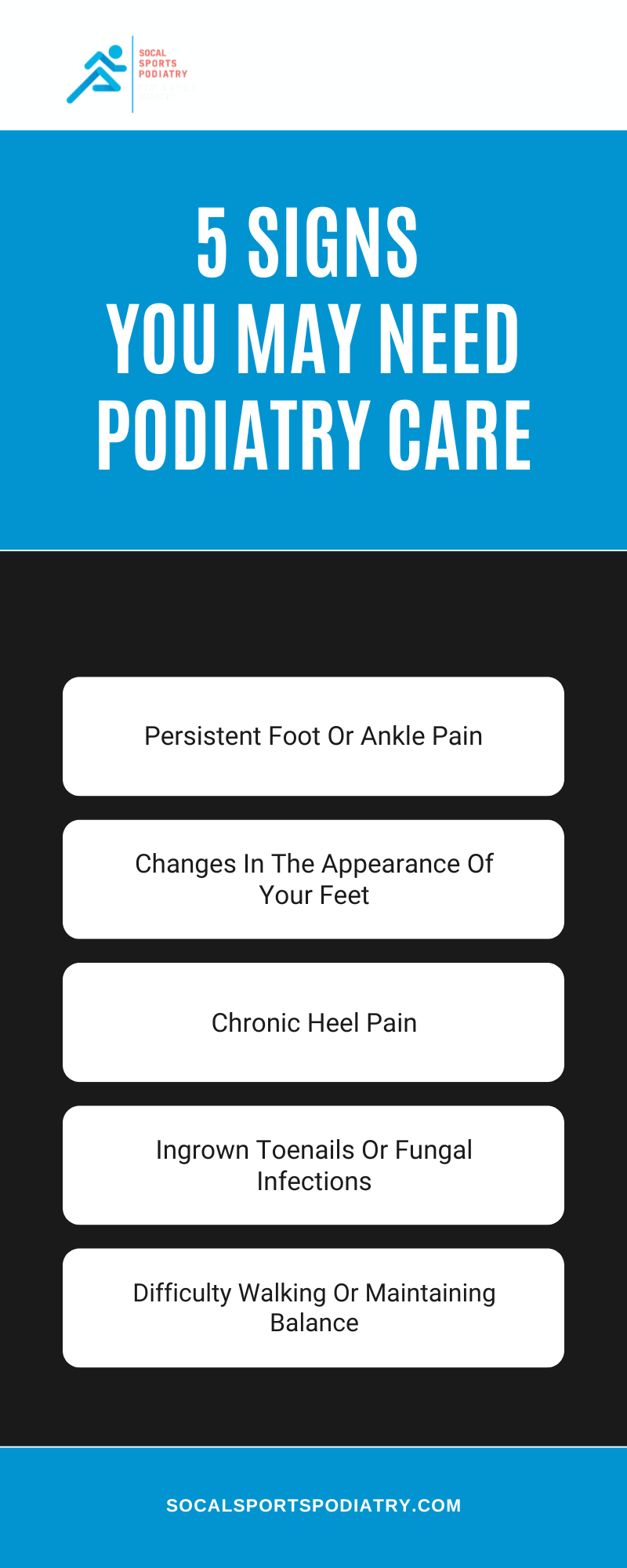 5 Signs You May Need Podiatry Care Infographic